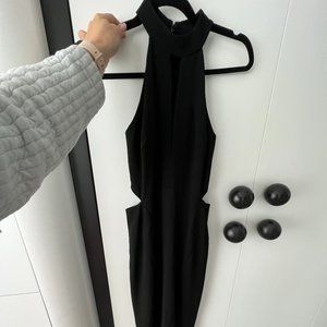 Intermix black gown petite